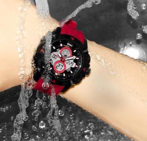 Zegarek Oceanic Oceanic Duży zegarek sportowy, LCD + Analog, podświetlenie, antyalergiczny, WR 100 m 4