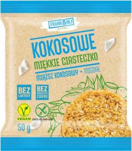 Frank&Oli Ciasteczko kokosowe + migdał bez dodatku cukru 50 g 1