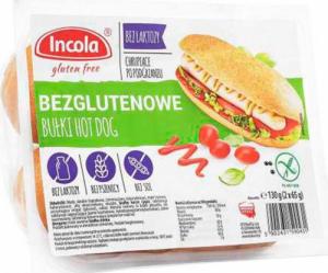 GFS Poland Bułki Hot-Dog bezglutenowe 2 szt. 130 g 1