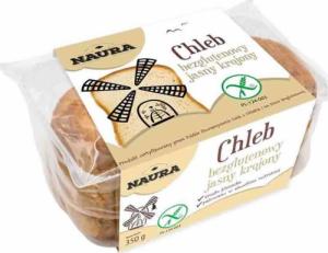 Naura Chleb bezglutenowy jasny krojony 350 g 1