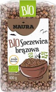 Naura Soczewica brązowa BIO 400 g 1