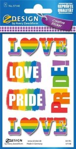 Zdesing Naklejki do ozdabiania - Pride & Love 1