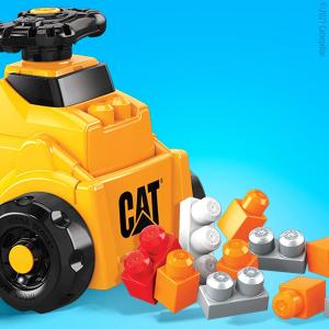 Mega Bloks Mega Bloks Mega Bloks CAT Build N Play Ride On Ride On (Yellow/Black) 3