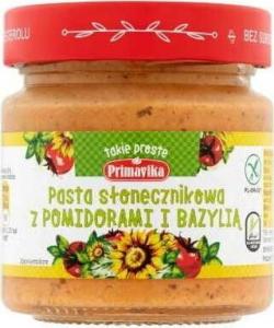 Primavika Pasta słonecznikowa z pomidorami i bazylią 160 g 1