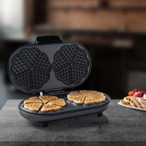 Gofrownica Bestron Bestron double heart waffle maker ADWM730CO - 1200W, copper 3