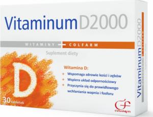 Colfarm Vitaminum D2000 30 kapsułek 1