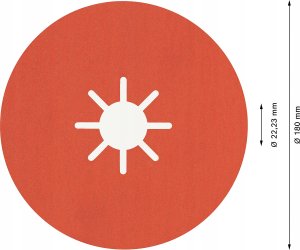 Bosch Bosch Powertools fiber discs R782 180mm G120 25er - 2608621831 EXPERT RANGE 3