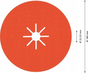 Bosch Bosch Powertools fiber discs R782 180mm G80 25er - 2608621830 EXPERT RANGE 6