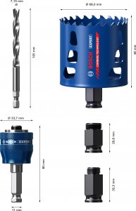 Bosch Zestaw startowy pił otwornic EXPERT Tough Material 51 x 60 mm 4