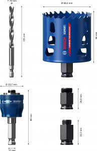 Bosch Zestaw startowy pił otwornic EXPERT Tough Material 68 x 60 mm 2608900450 4
