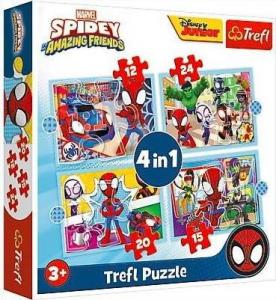 Trefl Puzzle 4w1 Ekipa Spidey'a TREFL 1