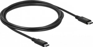 Kabel USB Delock USB-C - USB-C 2 m Czarny (86980) 1