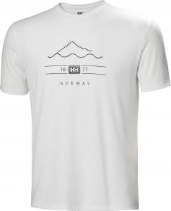 Helly Hansen Koszulka męska Skog Recycled Graphic T-Shirt White r.L 1