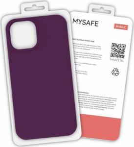 Mysafe MYSAFE ETUI SILIKONOWE SAMSUNG GALAXY S21 ULTRA ŚLIWKA PUDEŁKO 1