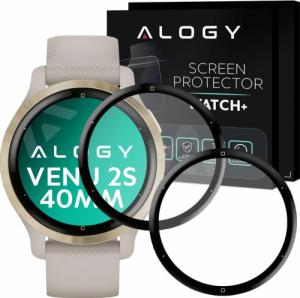 Alogy Alogy 2x Szkło na smartwatch elastyczne 3D do Garmin Venu 2s 40mm Black uniwersalny 1