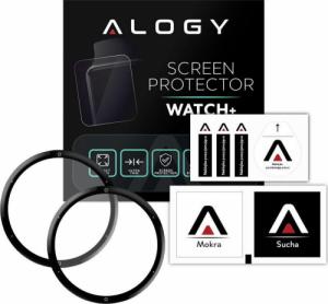 Alogy Alogy 2x Szkło na smartwatch elastyczne 3D do Garmin Venu 2s 40mm Black uniwersalny 4