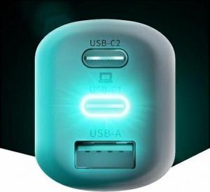 Ładowarka 3MK Hyper Charger 1x USB-A 2x USB-C 5 A (5903108406147) 3