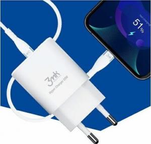 Ładowarka 3MK Hyper Charger 20W Biały 1x USB-A 1x USB-C 3 A 2