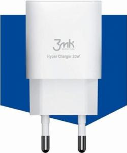 Ładowarka 3MK Hyper Charger 20W Biały 1x USB-A 1x USB-C 3 A 3