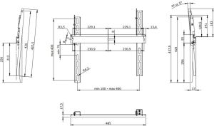 SMS Uchwyt ścienny FS011050 32'' - 46'' 3