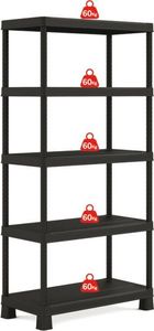 Keter PLASTIKOWY 5 PÓŁEK 90 x 45 x 182 cm CRV240621 3