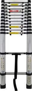 AWTools AWTOOLS DRABINA ALUMINIOWA TELESKOPOWA 3,8m 13 STOPNI AW23100 3