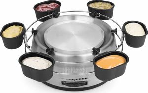 Princess Princess Rodzinny zestaw do fondue, 800 w, stal nierdzewna, szary 4