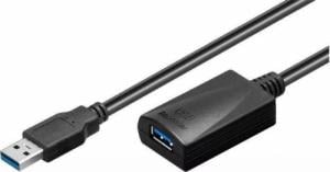 Kabel USB MicroConnect USB-A - USB-A 15 m Czarny (USB3.0AAF15A) 1