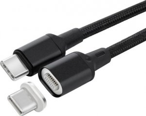 Kabel USB MicroConnect USB-C - USB-C 1 m Czarny (USB3.1CC1-MAGNET) 1