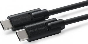 Kabel USB MicroConnect USB-C - USB-C 0.25 m Czarny (USB3.2CC0.25) 1