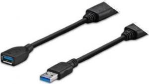 Kabel USB VivoLink USB-A - USB-A 3 m Czarny (PROUSB3AB3C) 1
