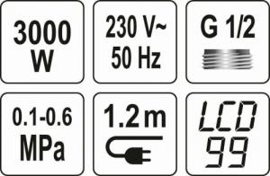 Przepływowy podgrzewacz wody Fala Katla-4 3 kW 0.6 MPa (75924) 2