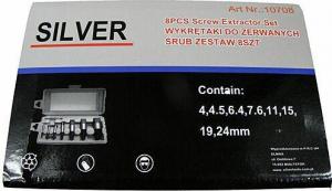 Silver WYKRĘTAKI KPL 8cz./SILVER EX10708 1