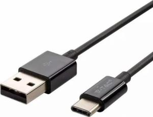 Kabel USB V-TAC USB-A - USB-C 1 m Czarny (1_778203) 1