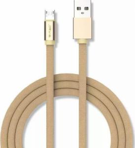 Kabel USB V-TAC USB-A - microUSB 1 m Złoty (1_778211) 1
