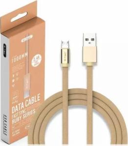 Kabel USB V-TAC USB-A - microUSB 1 m Złoty (1_778211) 3