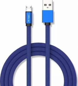 Kabel USB V-TAC USB-A - microUSB 1 m Niebieski (1_778212) 1