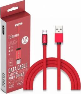 Kabel USB V-TAC USB-A - microUSB 1 m Czerwony (1_778213) 2
