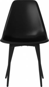 vidaXL Krzesła stołowe, 6 szt., czarne, PP 4