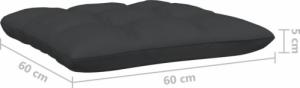 vidaXL 2-osobowa sofa ogrodowa z poduszkami, biała, drewno sosnowe 8