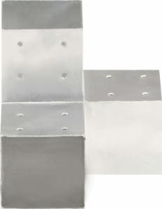 vidaXL Łączniki w kształcie Y, 4 szt., galwanizowany metal, 101x101 mm 4