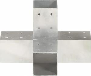 vidaXL Łączniki w kształcie X, 4 szt., galwanizowany metal, 71x71 mm 4