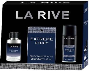 La Rive MAN ZESTAW EXTREME STORY (woda toaletowa 75ml + dezodorant 150ml) 1