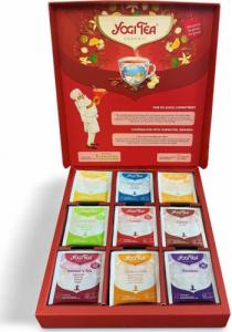 Yogi Tea ZESTAW HERBATEK BIO W PUDEŁKU SELECTION BOX 9 SMAKÓW x 5 TOREBEK 86 g YOGI TEA 1