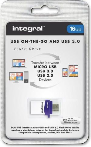 Pendrive Integral Micro Fusion, 16 GB  (INFD16GBMIC3.0-OTG) 2