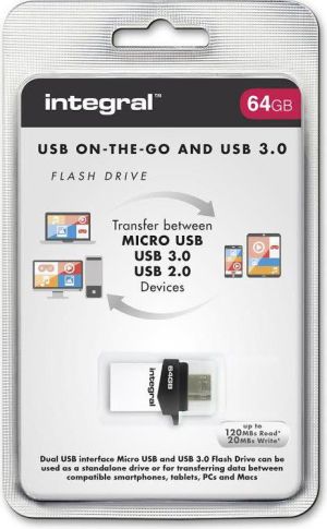 Pendrive Integral Micro Fusion, 64 GB  (INFD64GBMIC3.0-OTG) 2
