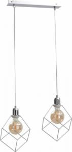 Lampa wisząca KET Industrialna LAMPA wisząca KET773 loftowa OPRAWA druciane klatki zwis złoty czarny 1