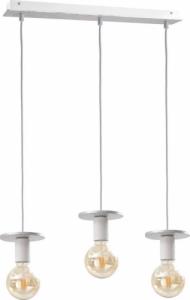 Lampa wisząca KET Industrialna LAMPA wisząca KET428 loftowa OPRAWA metalowy ZWIS na listwie srebrny 1