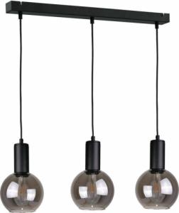 Lampa wisząca KET Skandynawska LAMPA wisząca KET1232 loftowa OPRAWA szklany ZWIS kule czarne 1