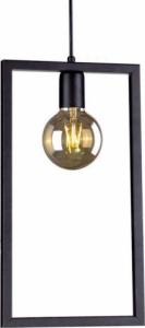 Lampa wisząca Kaja Żyrandol LAMPA wisząca K-4031 Kaja metalowa OPRAWA prostokątny ZWIS ramka frame czarna 1